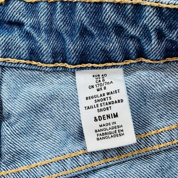 & Denim regular waist cuffed jean shorts - Picture 7 of 11